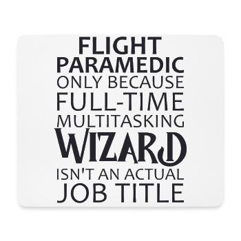 Flight Paramedic Wizard Luftrettung - Mousepad (Querformat) - Weiß - Vorne
