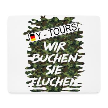 Shirt Wehrdienst Y-Tours - Mousepad (Querformat) - Weiß - Vorne