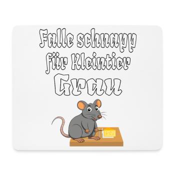 Effektive Kleintier falle Grau Tierfang Maus Ratte - Mousepad (Querformat) - Weiß - Vorne