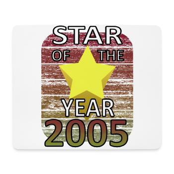 Star Year 2005 Birthday Shirt Legend - Mouse Pad (horizontal) - white - Front