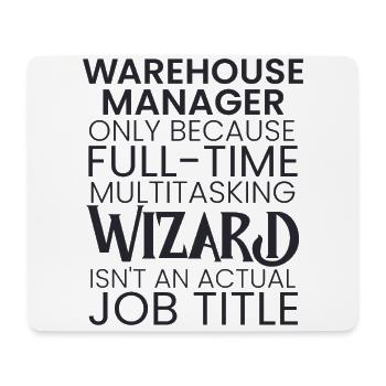 Warehouse Manager multitasking Wizard - Mousepad (Querformat) - Weiß - Vorne
