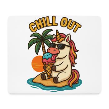 Unicorn Holiday Island Cream Holiday Gift - Mouse Pad (horizontal) - white - Front