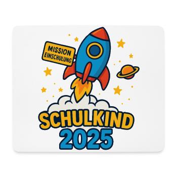 Schulkind 2025 Grundschule Kita Einschulung - Mousepad (Querformat) - Weiß - Vorne