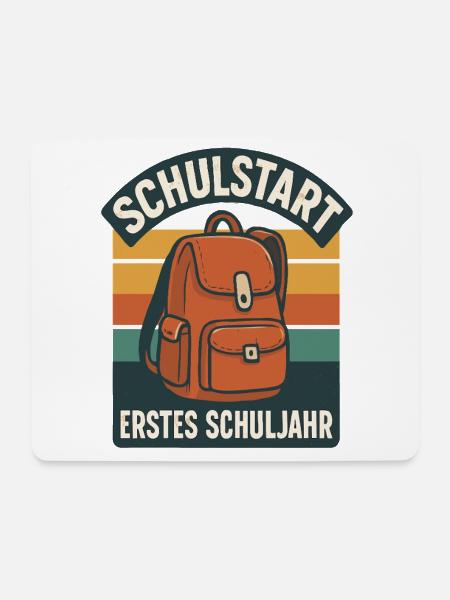 Grundschule Einschulung Schulstart Schule - Mousepad (Querformat) - Weiß