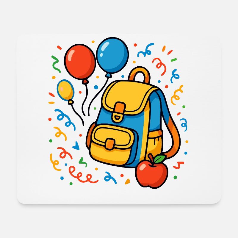 Grundschule Einschulung Schulstart - Mousepad (Querformat) - Weiß