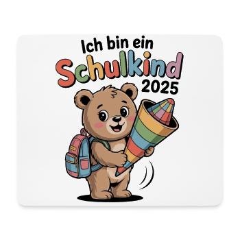 Bear School Cone School Enrollment Elementary School Back to School - Mouse Pad (horizontal) - white - Front