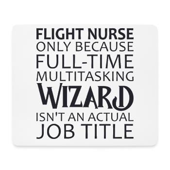Flight Nurse Wizard Luftrettung - Mousepad (Querformat) - Weiß - Vorne