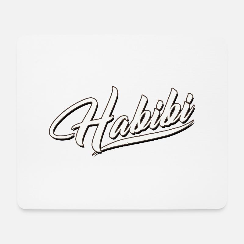 habibi liebling schatz freundin beste besti liebe - Mousepad (Querformat) - Weiß