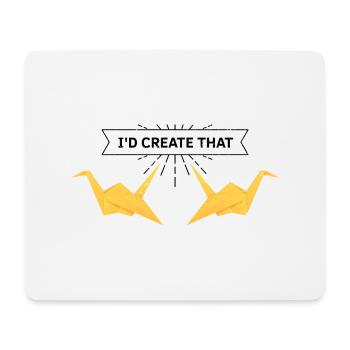 Japanese Origami Design and Kirigami Origami - Mouse Pad (horizontal) - white - Front