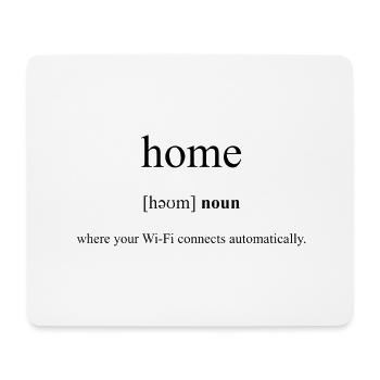 Home | Zuhause Definition Dictionary - Mousepad (Querformat) - Weiß - Vorne