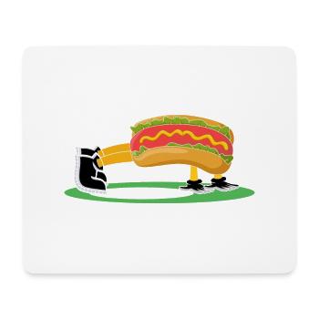 Hot Dog Bodybuilding Fitness Gym Geschenk - Mousepad (Querformat) - Weiß - Vorne