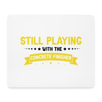 Betonbauer Design für Bauarbeiter und Baustelle - Mousepad (Querformat) - Weiß - Vorne
