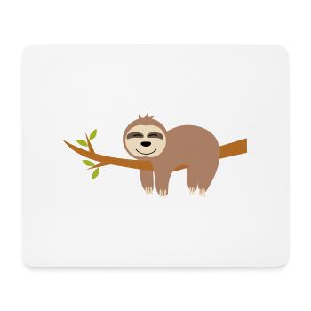 Paresse - Tapis de souris (format paysage) - blanc - Devant