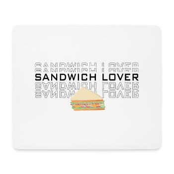 Sandwich Cheese Love Food Fast Food - Tapis de souris (format paysage) - blanc - Devant
