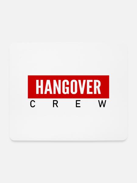 HANGOVER CREW - Mousepad (Querformat) - Weiß