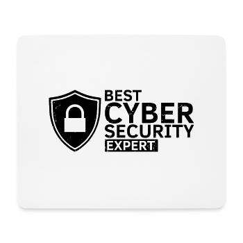 Cybersecurity Design for Hackers and Cyber Security - Mouse Pad (horizontal) - white - Front