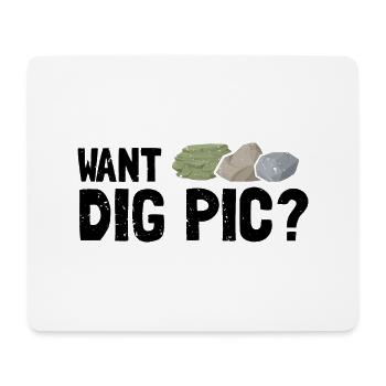 Mineral Collectors and Ores Minerals Fan - Mouse Pad (horizontal) - white - Front