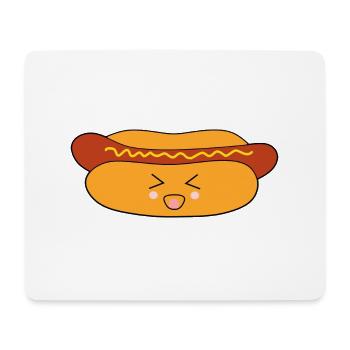 Hot dog Wurst - Mousepad (Querformat) - Weiß - Vorne
