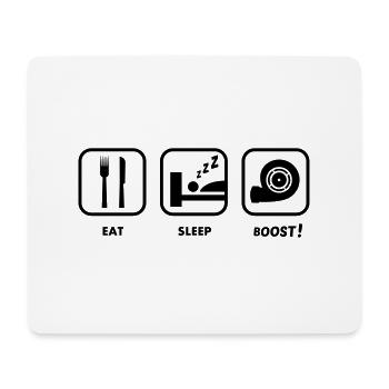 Sticker JDM Eat, Sleep, BOOST! - Tapis de souris (format paysage) - blanc - Devant