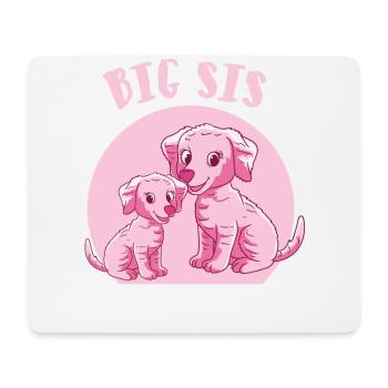 große Schwester Hunde - Mousepad (Querformat) - Weiß - Vorne