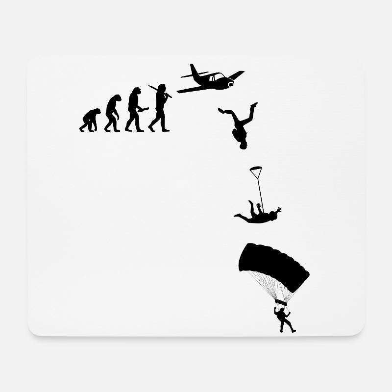 Skydive Freefly Fallschirmspringer Shirt Skydiving - Mousepad (Querformat) - Weiß