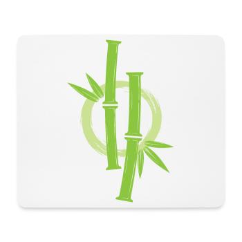 Bamboo Japanese Enso Circle - Mouse Pad (horizontal) - white - Front