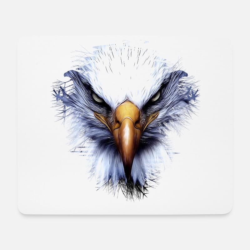 Bad Eagle - Mouse Pad (horizontal) - white