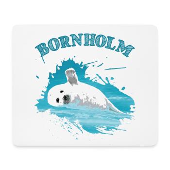 Bornholm Holiday Baltic Sea Island Seal Seal - Mouse Pad (horizontal) - white - Front