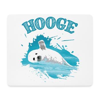 Hooge Urlaub Nordsee Insel Robbe Seehund - Mousepad (Querformat) - Weiß - Vorne