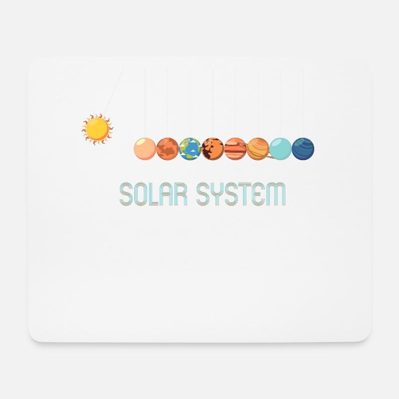 Newton Sonnensystem Pendel Physik Wissenschaft - Mousepad (Querformat) - Weiß