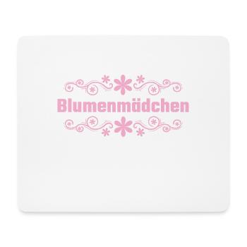 Blumenmädchen Streukörbchen Hochzeit - Mousepad (Querformat) - Weiß - Vorne