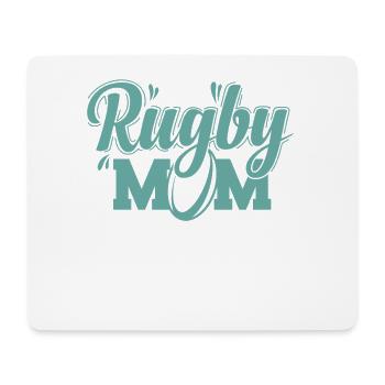 Rugby Mom Football Sport Spieler Fans - Mousepad (Querformat) - Weiß - Vorne