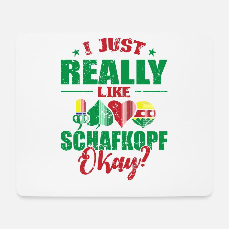 I Just Really like Schafkopf Okay? Kartenspiel - Mousepad (Querformat) - Weiß