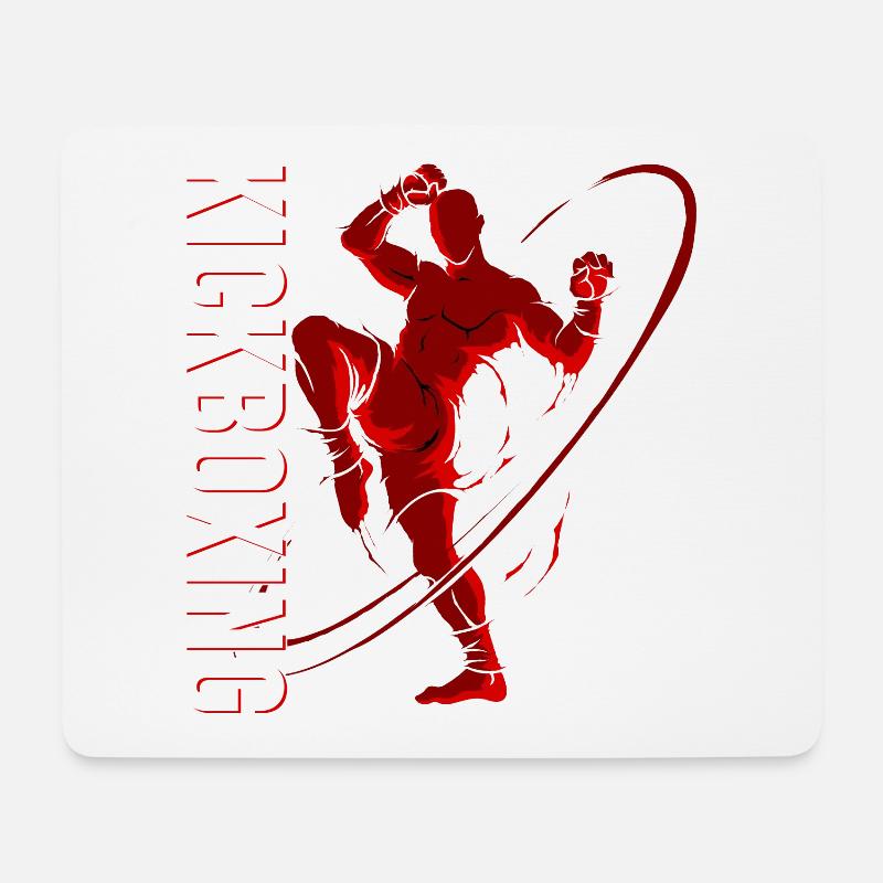Kickboxer Martial Arts Kickboxing Kickboxen - Mouse Pad (horizontal) - white