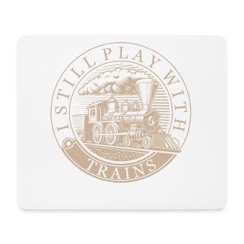 Train model builder, model locomotive locomotive locomotive - Mouse Pad (horizontal) - white - Front