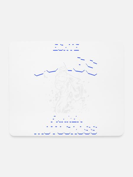 Motocross Enduro Motorrad Freestyle Extrem Sport - Mousepad (Querformat) - Weiß