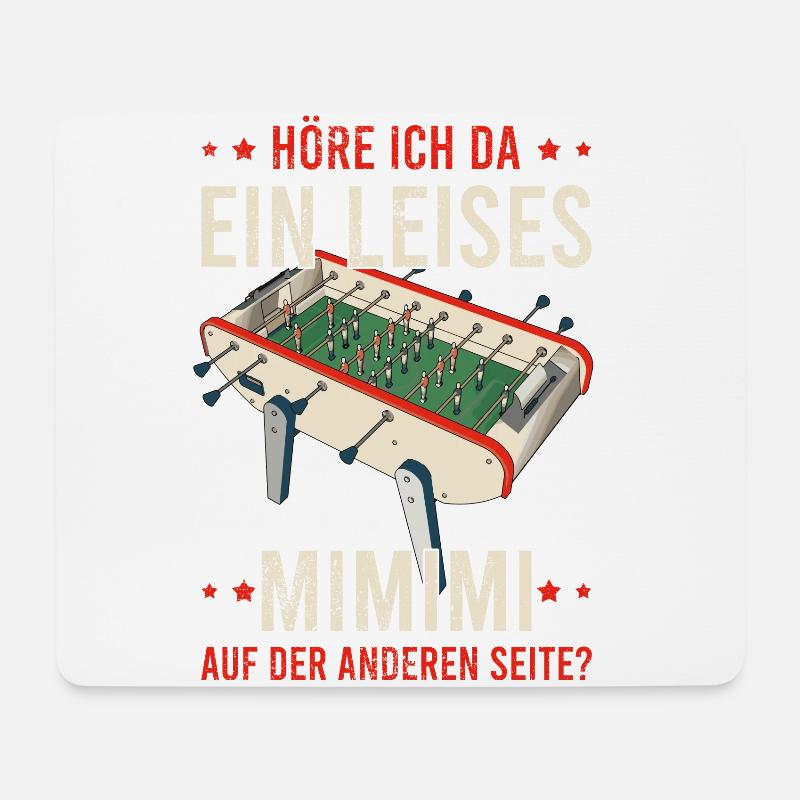 Tischfussball Geschenk Fans Wuzler Tischfussball - Mousepad (Querformat) - Weiß