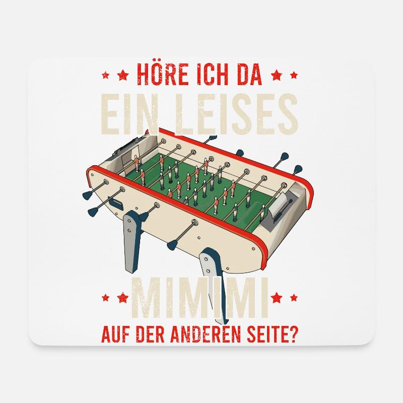 Tischfussball Geschenk Fans Wuzler Tischfussball - Mousepad (Querformat) - Weiß