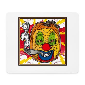 MONSTER CLOWN PUMPKIN Halloween Apocalypse Horror - Mouse Pad (horizontal) - white - Front