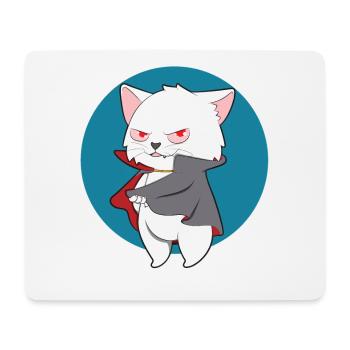 VAMPIRE CAT Halloween Vampir Horror Monster - Mouse Pad (horizontal) - white - Front