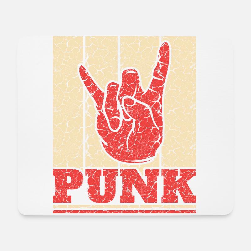 Punk Rock Pogo Anarchie Punks Punk Rocker Punk - Mousepad (Querformat) - Weiß