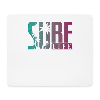 Surf Life Surf Sports nautiques Vent - Tapis de souris (format paysage) - blanc - Devant