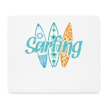 Surf Sports nautiques Surf Vent - Tapis de souris (format paysage) - blanc - Devant