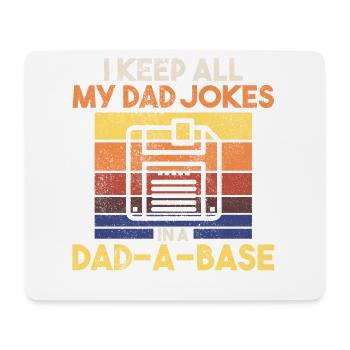 Vater Nerd Dad, 60er 70er 80er 90 Party Kostüm - Mousepad (Querformat) - Weiß - Vorne