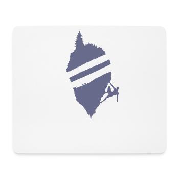 Bouldering Mountains Hobby Climbing Power - Mouse Pad (horizontal) - white - Front