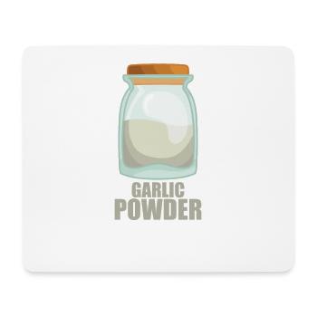 Garlic Powder Spice Taste Food Cooking - Mouse Pad (horizontal) - white - Front