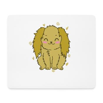 Cocker spaniel with beautiful ears pet - Mouse Pad (horizontal) - white - Front