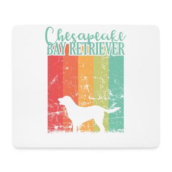 Hund Chesapeake Bay Retriever Haustier - Mousepad (Querformat) - Weiß - Vorne