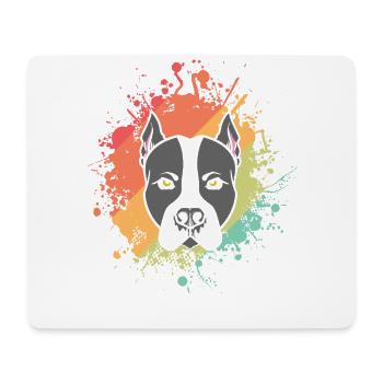 Dog American Staffordshire Terrier Pet - Mouse Pad (horizontal) - white - Front