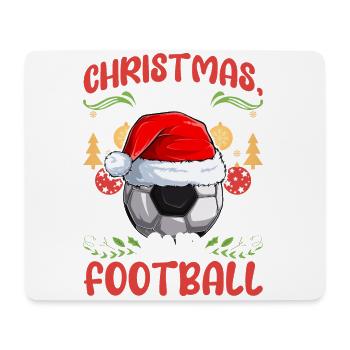 Joueur de football Équipe Club Outfit Noël Amour - Tapis de souris (format paysage) - blanc - Devant